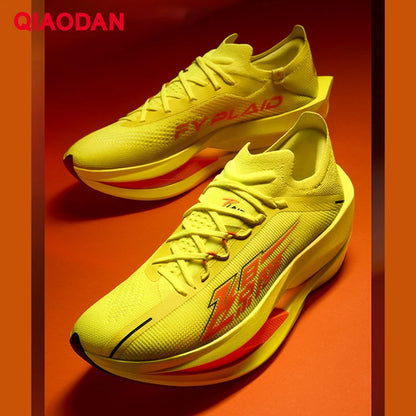 QIAODAN Feiying Plaid 3 Carbon Plate Herren-Laufschuhe 2026 Marathon-Wettkampfsneaker mit Rebound-Dämpfung, Sportschuhe QDB023262290