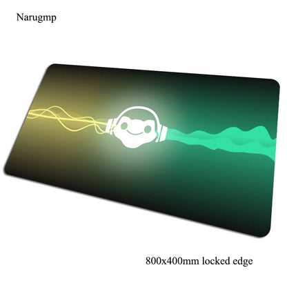 Tapete de rato gaming Overwatch 80x40cm, grande, para secretária de computador, tapete gamer para PC e portátil, presente de Halloween