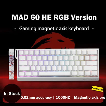 Madlions MAD 60/68 PRO Magnetic Switch Gaming Keyboard E-sport Custom Mechanical Aluminum Keyboard Ergonomics Accessories