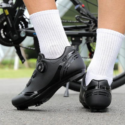 Herren-Mountainbike-Schuhe MTB, atmungsaktiv, rutschfest, hohe Härte, geeignet für Outdoor-Straßenrennen und Mountain-Offroad-Fahrten 37-46