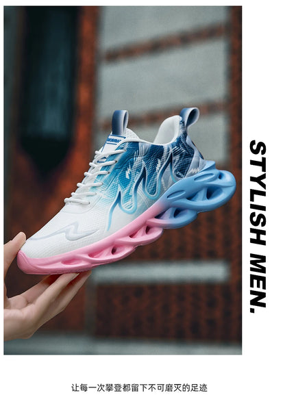 Men's Running Shoes Breathable Mesh Sports Shoes Cushioned Casual Sneakers Lightweight Comfortable Tennis Shoes Athletic Footwear