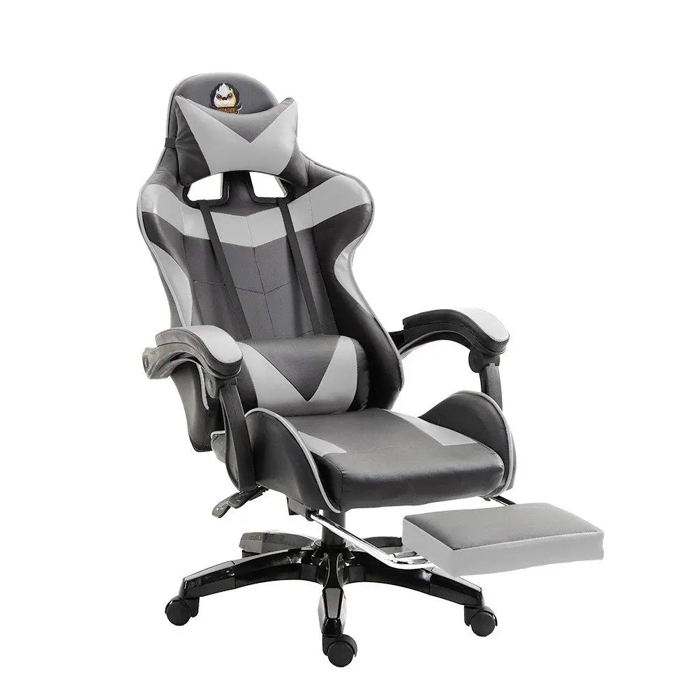 Sedia gaming, poltrona gaming, sedia da ufficio regolabile in altezza con funzione reclinabile regolabile, orecchie da gatto e cuscini