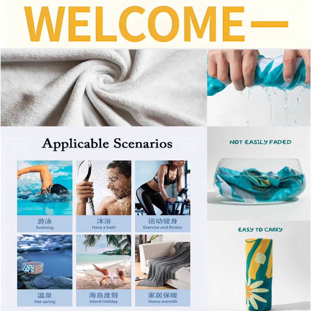 Apex Legends Octane Microfiber Beach Towel Absorbent Quick dry Soft Yoga Swimming Resort Mountain Climbing Towel