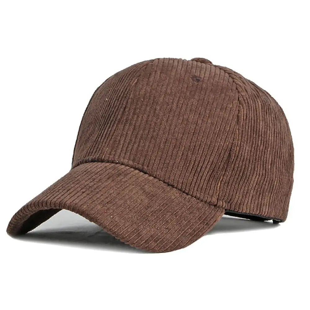 Unisex Corduroy Corduroy Baseball Cap Adjustable Sun Hat Hip Hop Cap Men