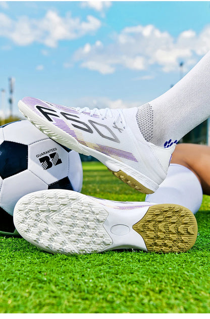 New Men's Soccer Shoes High-Quality Cleats Football Boots Sneakers Hot-Selling Indoor Futsal Non-Slip Match Grass High-Top Outdoor