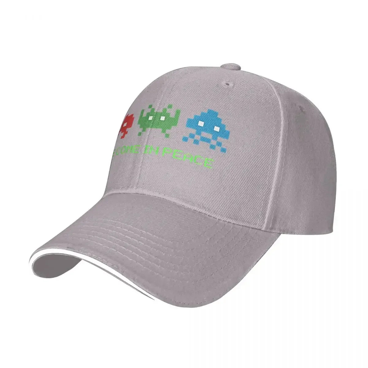 2026 Space Invaders Shooting Video Game We Come In Peace Durable for All Seasons Cap Female Women's Cap Summer 2025