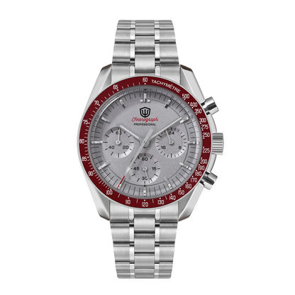 Orologio da uomo Watchdives New Wd1863 al quarzo VK63, cronografo con vetro zaffiro bombato, impermeabile, 39 mm, in acciaio, top brand, orologio business di lusso
