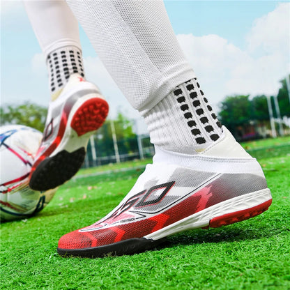 Men's New Indoor TF Football Boots High Quality Training Original Male Breathable Non-Slip Soccer Shoes Turf Futsal Football Shoes