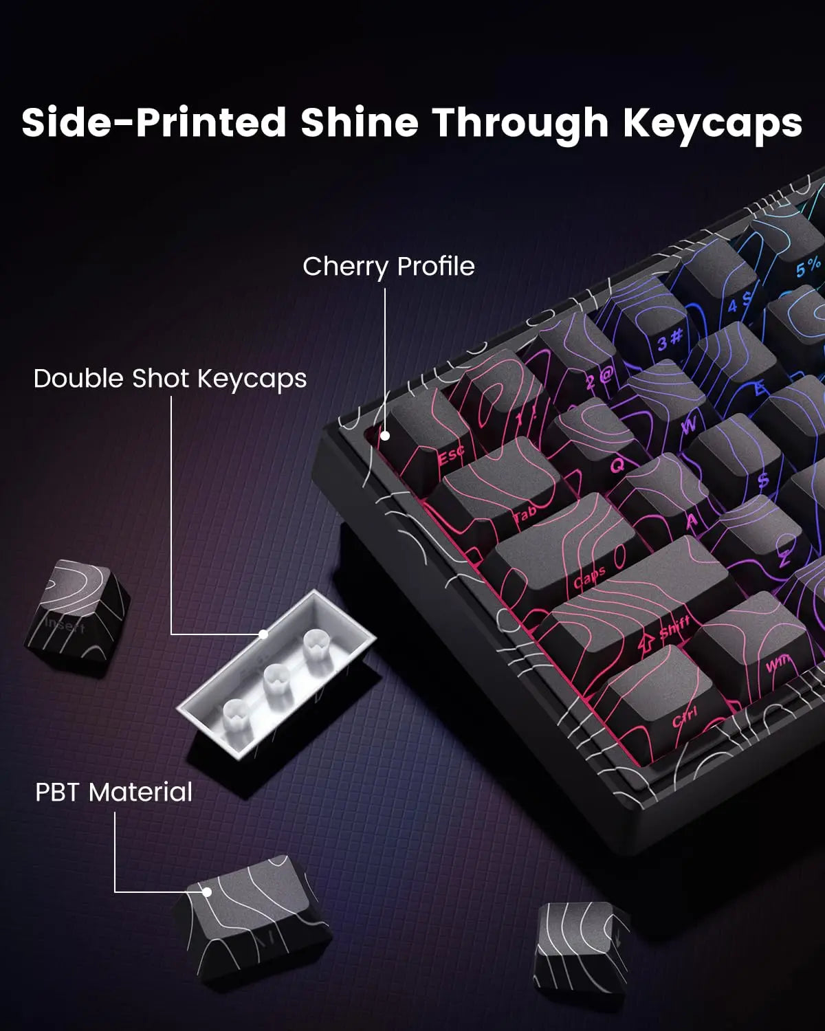 M68HE Pro Hall Effect Mechanical Gaming Keyboard Hot Swap Magnetic Switches Rapid Trigger 8000Hz Polling Rate Keyboard for PC