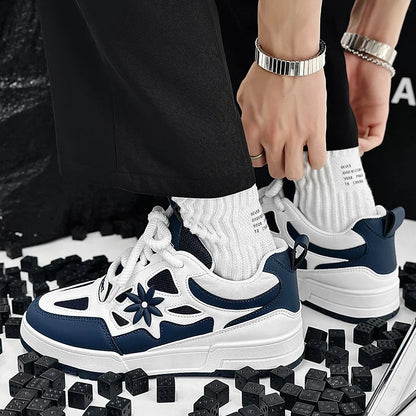 Fashion Men's Shoes Trend Street Skateboard Shoes Man Luxury Brand Training Sneakers Mesh Breathable Casual Shoes Men's Tennis Shoes