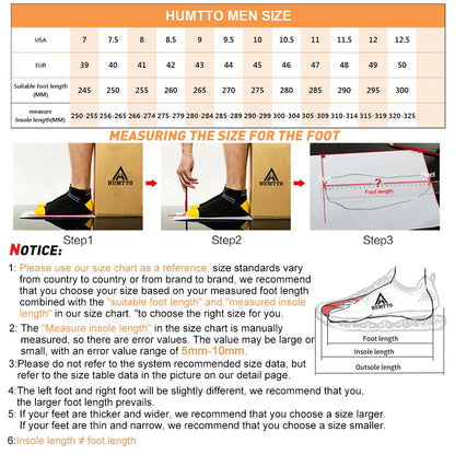 HUMTTO Men's Sneakers Luxury Designer Trail Shoes for Men Anti-slip Sports Hiking Sneaker Man Breathable Outdoor Trekking Boots