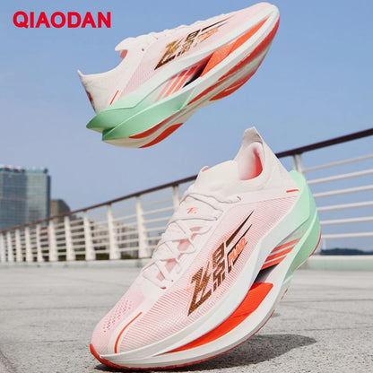 QIAODAN Feiying Plaid 3 Carbon Plate Herren-Laufschuhe 2026 Marathon-Wettkampfsneaker mit Rebound-Dämpfung, Sportschuhe QDB023262290