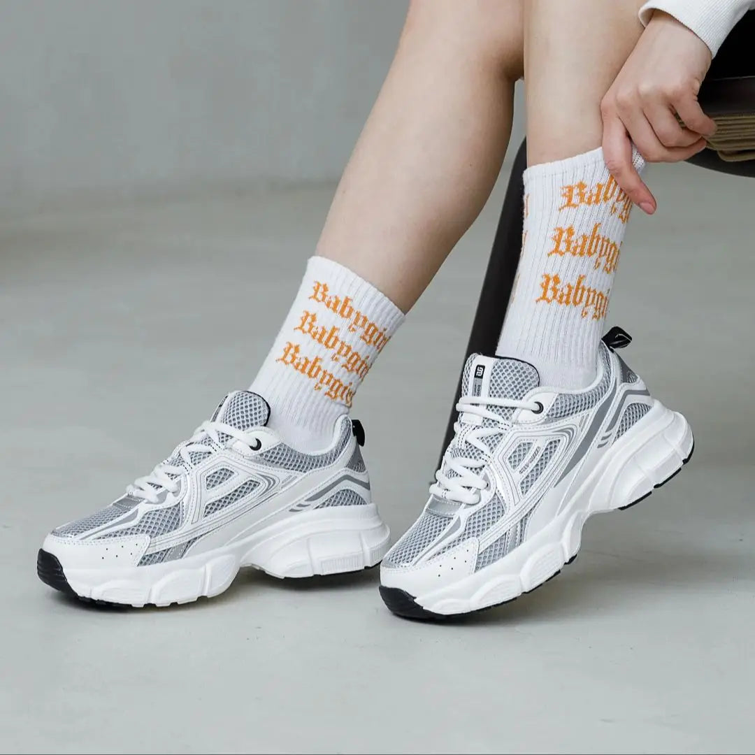Baasploa Women’s Running Shoes Fashion Lightweight Mesh Non-Slip Jogging Sneakers Female Outdoor Breathable Colorful Casual Shoes