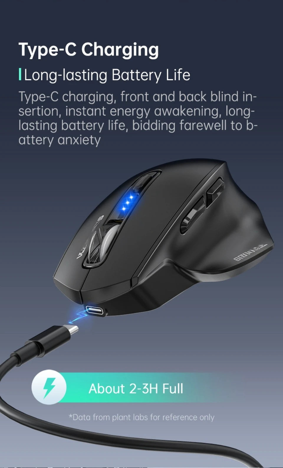 Mouse USB cablato con retroilluminazione RGB, silenzioso, ergonomico e DPI regolabile per desktop, laptop, PC, ufficio, gaming, casa e uso quotidiano al lavoro