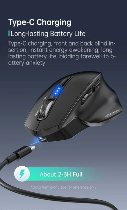Mouse USB cablato con retroilluminazione RGB, silenzioso, ergonomico e DPI regolabile per desktop, laptop, PC, ufficio, gaming, casa e uso quotidiano al lavoro
