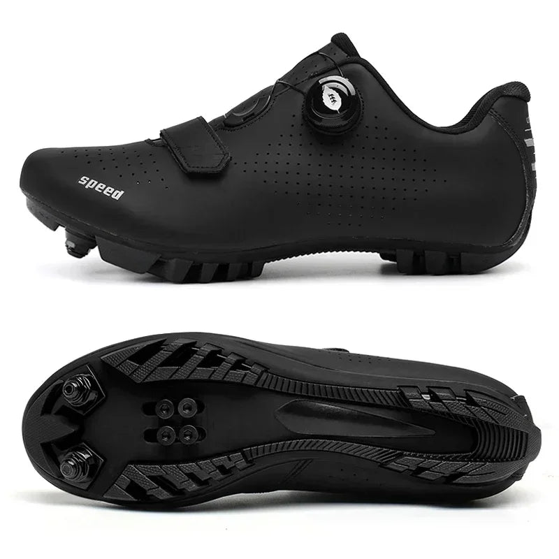 Nya cykelsneakers för män med klossar för landsväg, mountainbike och tävling – unisex MTB-cykelskor för kvinnor, SPD, Zapatillas Ciclismo MTB
