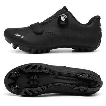 Nya cykelsneakers för män med klossar för landsväg, mountainbike och tävling – unisex MTB-cykelskor för kvinnor, SPD, Zapatillas Ciclismo MTB