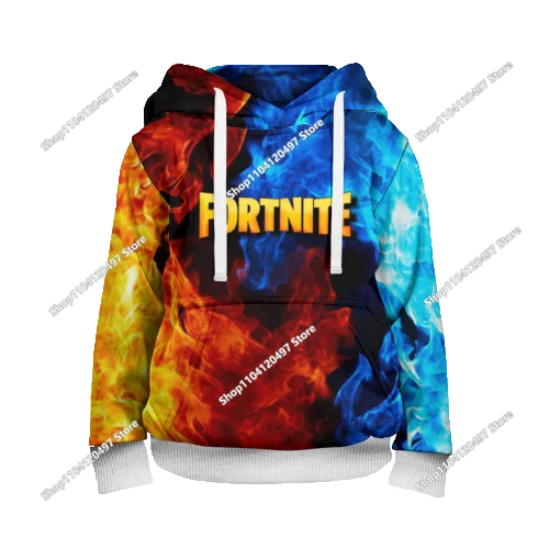 Fortnite косплей худита за деца и възрастни, унисекс суитшърт с качулка, ежедневни униформи и костюми за Хелоуин