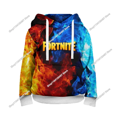 Fortnite косплей худита за деца и възрастни, унисекс суитшърт с качулка, ежедневни униформи и костюми за Хелоуин