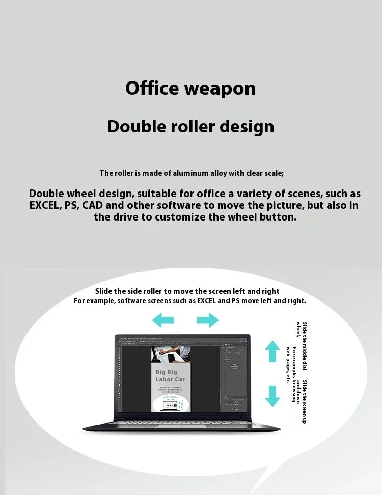Acer Omr225 Gamer Mouse 3-mode Bluetooth Wireless Mouse Dual Scroll Ergonomic Mouse Custom Programming Gaming Mice Office Mice