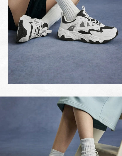 Xtep Casual Shoes 2025 Spring And Summer Lightweight Sports Shoes Thick Sole Fashionable Street Style Sneakers 875319320004
