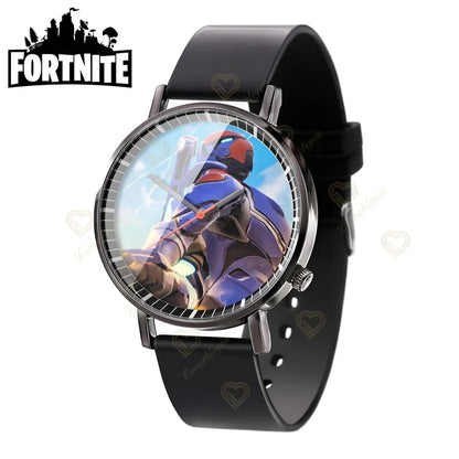 Wrist Watch F-Fortnite Cook Watch Trend Fashion Creative Quartz Student Watches Battle Game Figure Model Kids Birthday Gift