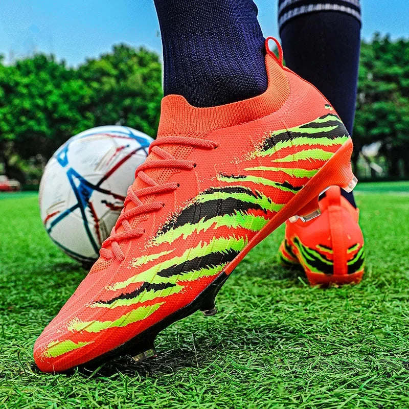 New Men’s Match Unisex Soccer Shoes Outdoor Adult Cleats Ultralight Football Boots Sport Non-Slip Comfortable Grass High-Quality