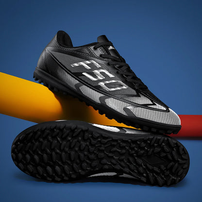 Zapatillas de fútbol ligeras para hombre TF con tacos para exteriores, resistentes al desgaste y antideslizantes