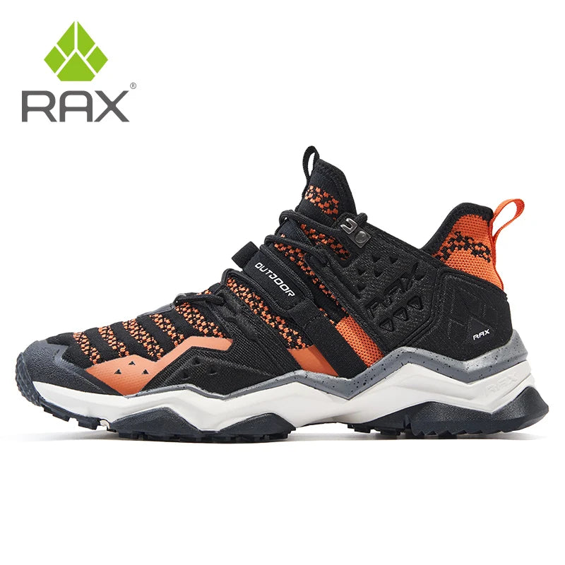 Rax Men Waterproof Hiking Shoes Breathable Hiking Boots Outdoor Trekking Sports Sneakers Tactical Shoes
