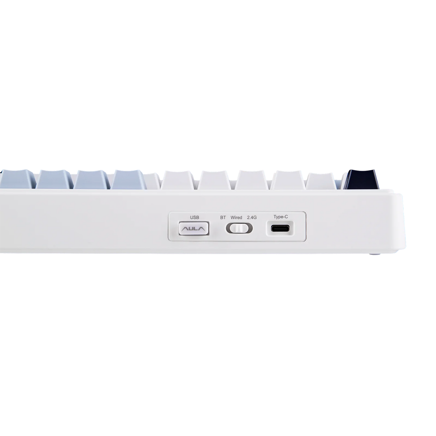 Teclado mecânico sem fios EPOMAKER x AULA F75 ISO-DE com conectividade tri-modo, layout alemão QWERTZ e bateria de 4000 mAh