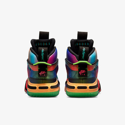 Zapatillas de baloncesto resistentes de media caña Nike Authentic Jordan unisex Rainbow DN4200-064
