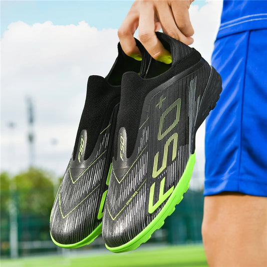 New Men's Football Boots Turf Comfortable Ultralight Soccer Shoes Non Slip Sport Fg Grass Cleats Futsal Indoor Adult Non-Slip