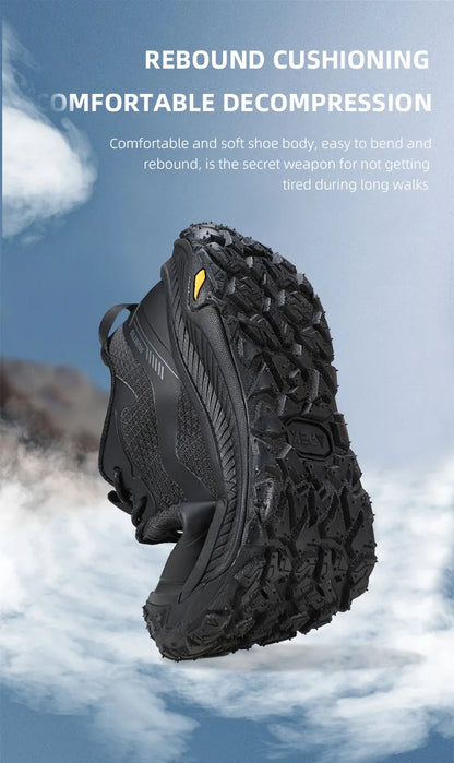 HUMTTO Trekking Shoes for Men Mountain Climbing Sneakers Outdoor Sports Shoes Breathable Walking Casual Sneakers Men’s Hiking Boots