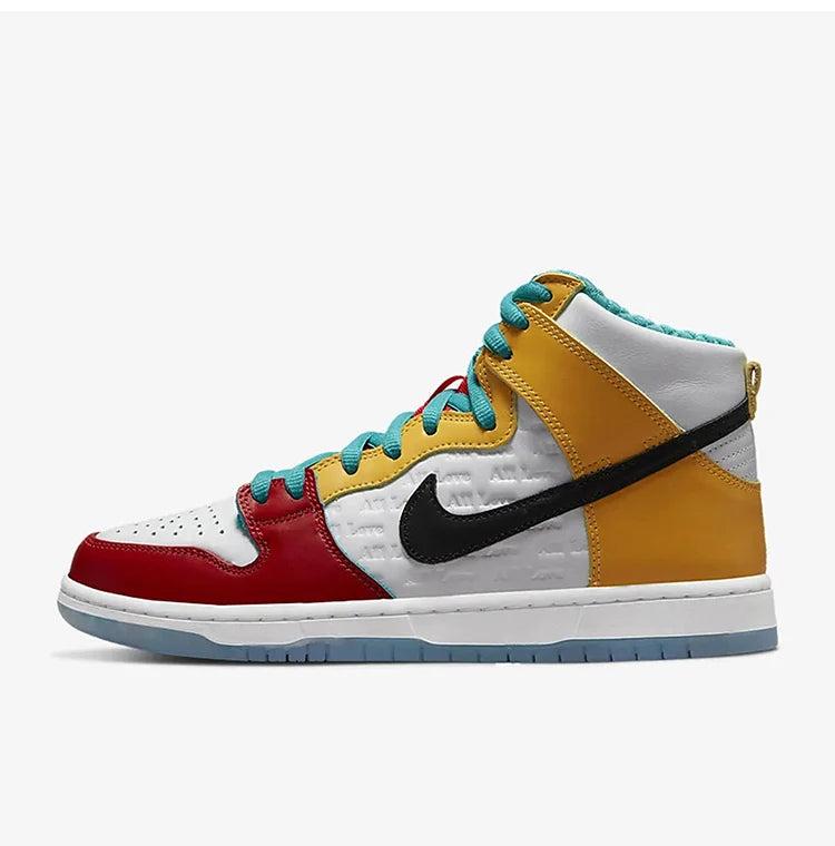 Nike Authentic Unisex Contrast Anti-Slip High-Top Skate Shoes DH7778-100