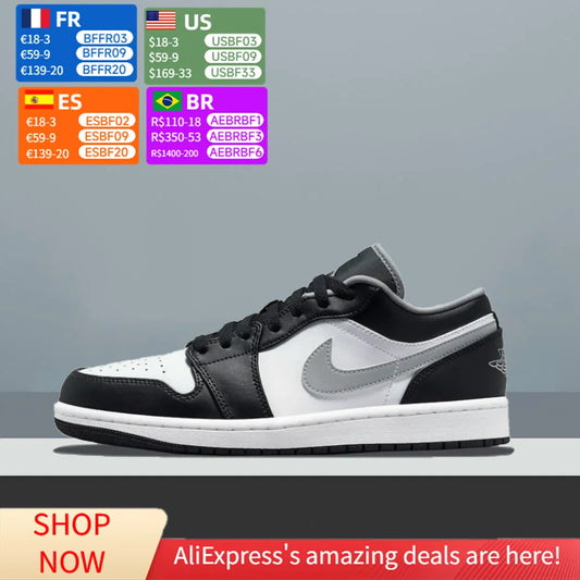 Унисекс баскетболни обувки Nike Air Jordan 1 Low, олекотен модел с омекотен комфорт за спорт и ежедневно носене 553558-040