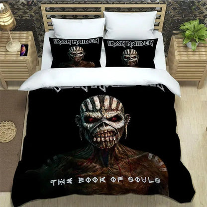 3D Rock Band I-Iron-M-Maiden Bedding Sets Exquisite Bed Supplies Set Duvet Cover Comforter Set Bedding Set Luxury Birthday Gift