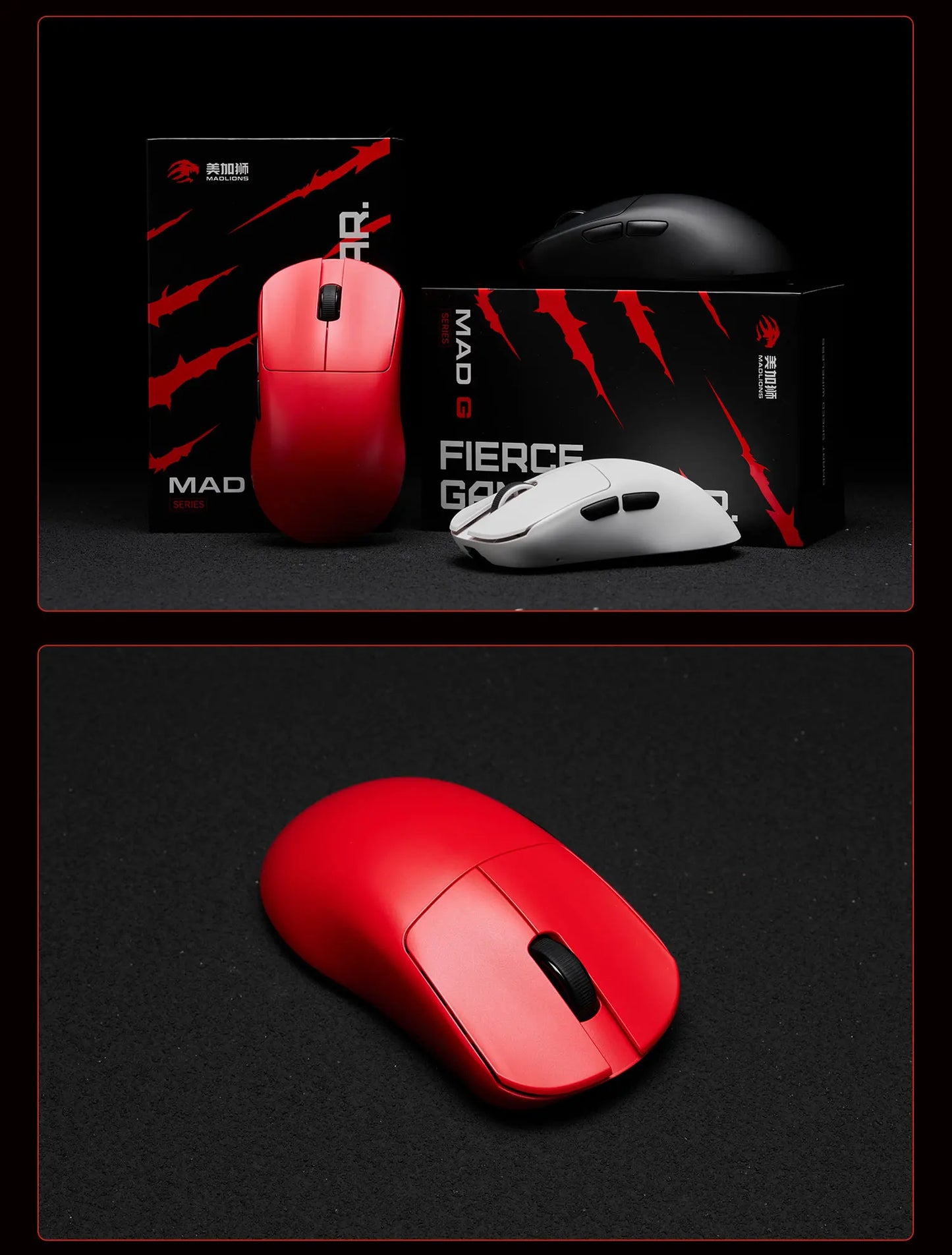 FGG Madlions Mad G Pro Max ultraleichte kabellose Maus Original 8K HZ Dual-Mode mit niedriger Latenz PAW3395 Gamer-Zubehör Geschenke