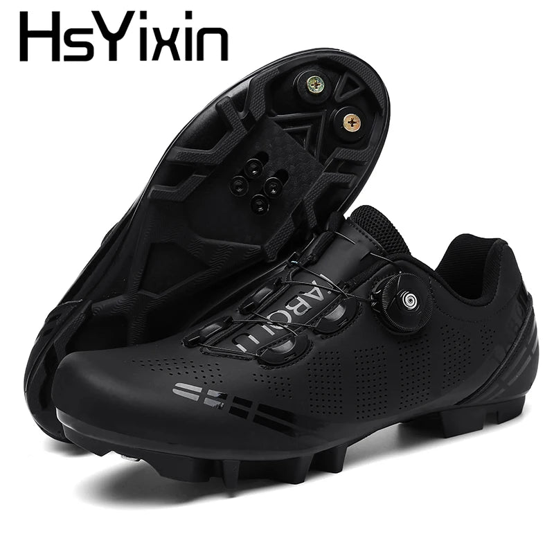 MTB Cycling Shoes Breathable Men’s and Women’s Off-Road Mountain Bike Cycling Shoes Self-Locking Speed Mountain Bike Pedal Shoes