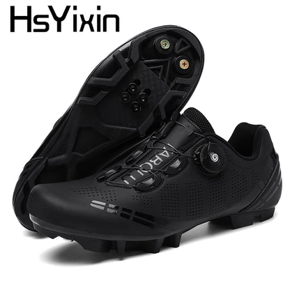 MTB Cycling Shoes Breathable Men’s and Women’s Off-Road Mountain Bike Cycling Shoes Self-Locking Speed Mountain Bike Pedal Shoes