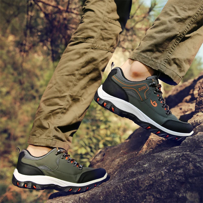 Zapatos de piel para hombre, calzado casual para hombre, zapatillas de primavera, otoño e invierno, calzado masculino tipo tenis, ligero para caminar