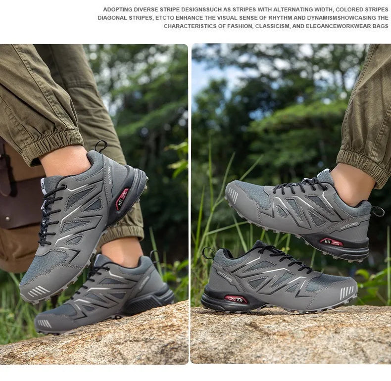 Men’s Lockless Cycling Shoes, Outdoor Mountain Cross-Country Non-Slip Hiking Shoes, Breathable Sports Shoes, Road Cycling Shoes
