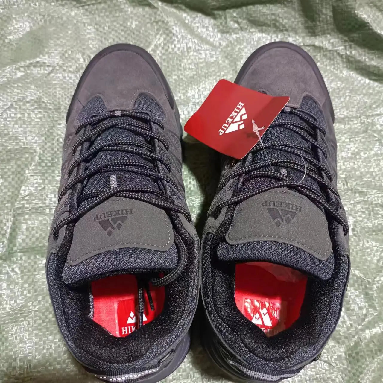 HIKEUP New Arrival Men's Hiking Shoes Breathable Lace Up Trekking Male Cushioning Outdoor Climbing Tourism Sneakers for Men