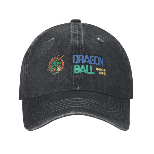 Dragon Ball Shenron Logo Baseball Caps Unisex Distressed Denim Snapback Cap Goku Kakarot Manga Outdoor Adjustable Fit Caps Hat