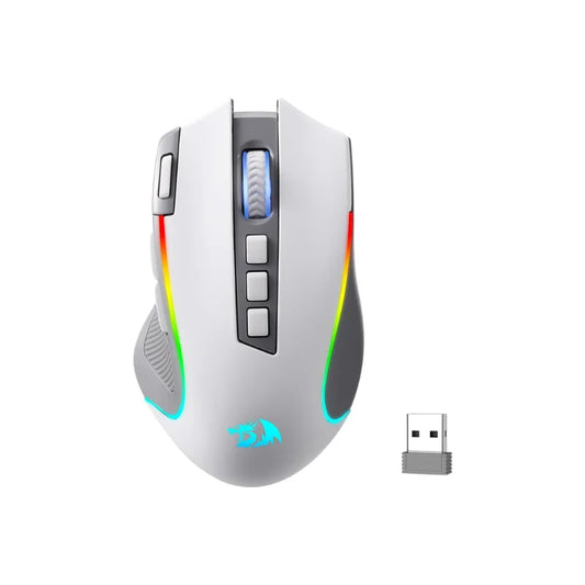 Mysz gamingowa Redragon M612 PRO RGB BT 2.4G dla graczy, bezprzewodowa optyczna 8000 DPI, 9 programowalnych przycisków, 7 trybów podświetlenia, B