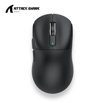 Mouse ATTACK SHARK X3 trimodo 1K Hz, mouse inalámbrico Bluetooth X3Pro 4K Hz ligero, PAW3395, velocidad móvil 650IPS
