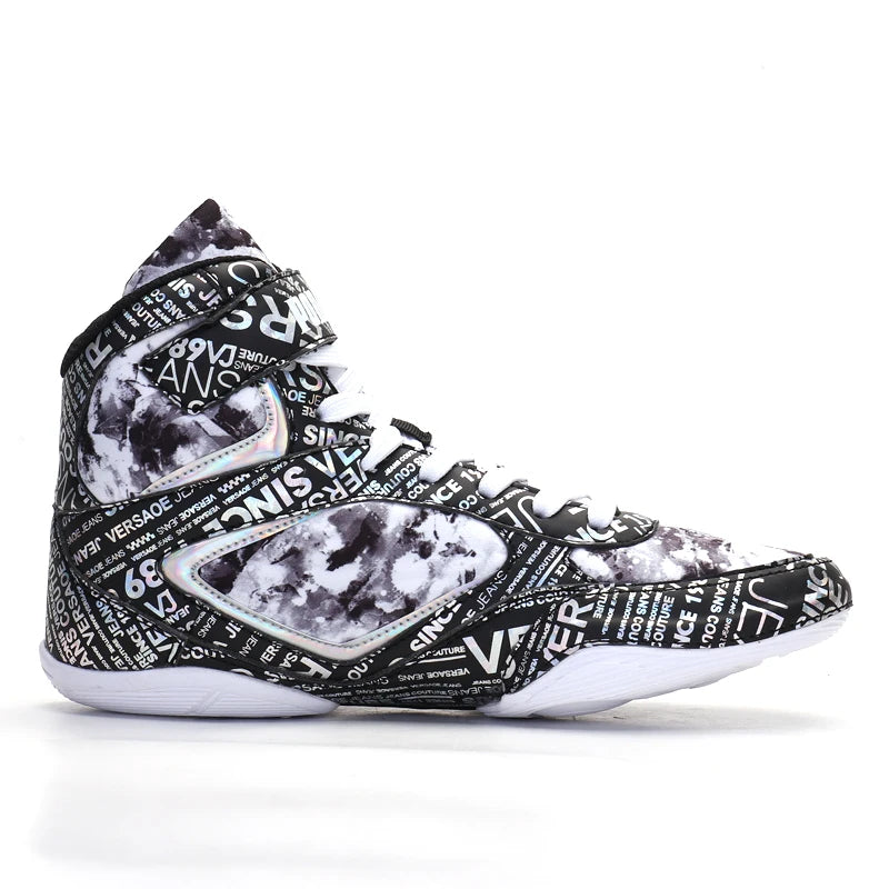 2026 New Arrival Boxing Sport Shoes Youth Wearable Wrestling Shoes Men Indoor Fighting Shoes Non-Slip Men’s Boxing Sneakers