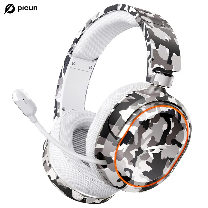 Auriculares gaming inalámbricos Picun G2 Bluetooth 5.3 – Sonido envolvente 7.1, micrófono ENC, batería de 100H y baja latencia para PC, PS5, PS4, Switch y móviles