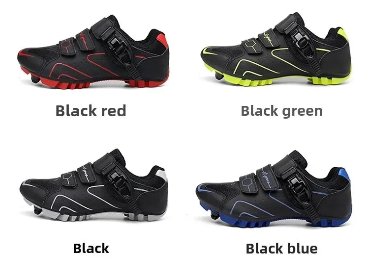 Unisex Hard Sole Cycling Shoes – 4-Season Road Bike Lock Pedal Shoes for MTB Outdoor Sports