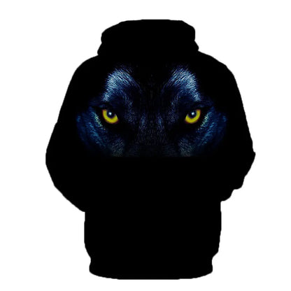 Animal Wolf Graphic Men's Fashion 3D Print Outdoor Hoodie Streetwear Hoodies Hooded Front Pocket Designer Hoodie Sweatshirt