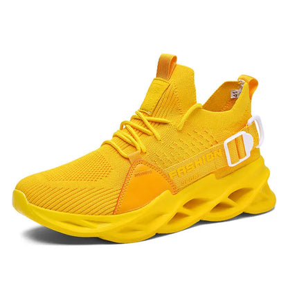 Zapatillas deportivas casual moradas de moda en oferta para mujer y hombre, calzado running con suela tipo blade, talla grande 48, ligeras y transpirables, zapatillas deportivas de malla para hombre